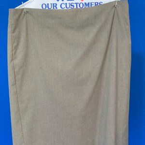 ANN TAYLOR LIGHT BROWN SKIRT Sz 8